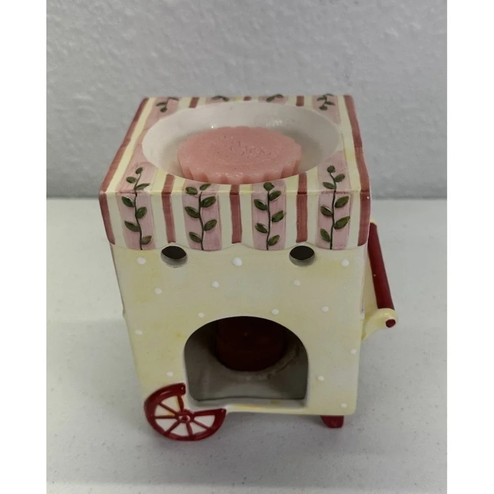 Yankee Candle Fruit Berry Cart Ceramic Tea Light Tart Wax Warmer 6